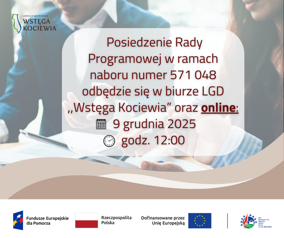 Informacja o terminie i miejscu Posiedzenia Rady Programowej