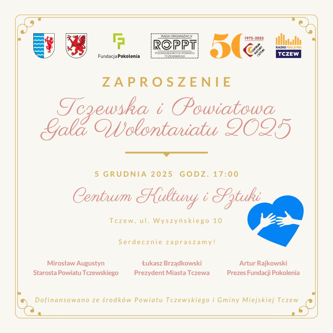 Tczewska i Powiatowa Gala Wolontariatu już 5 grudnia w CKiS – wpis gościnny