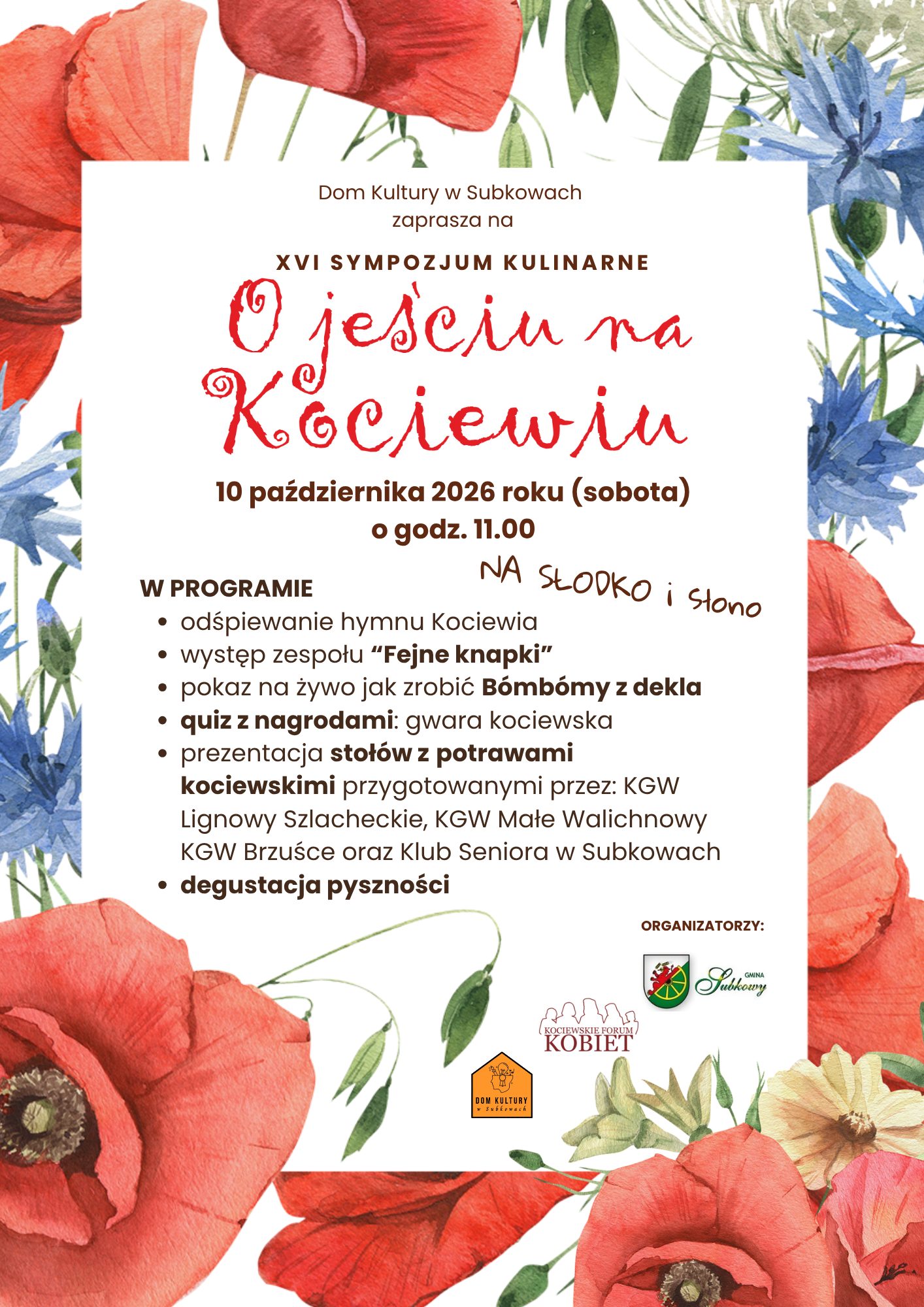 XVI Sympozjum Kulinarne „O Jeściu na Kociewiu”