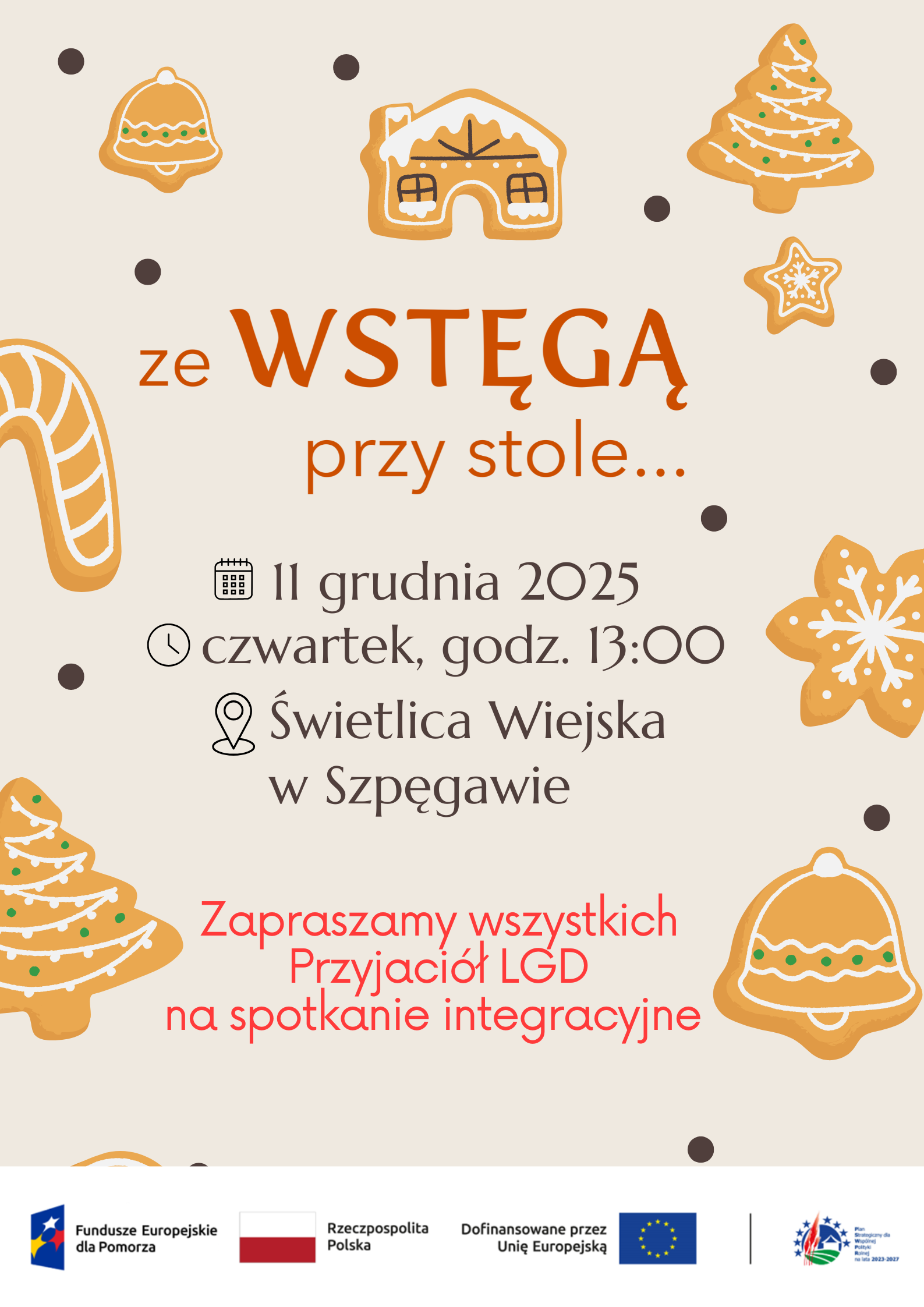 Zapraszamy na spotkanie integracyjne „Ze WSTĘGĄ przy stole”